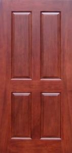 SaferWholesale Solid Wood Mahogany 4 Panel Interior Door - 80