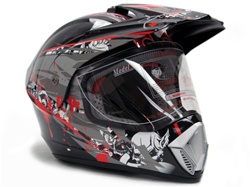Skull TMS Motocross Dual Sport Helmet (DOT Approved)