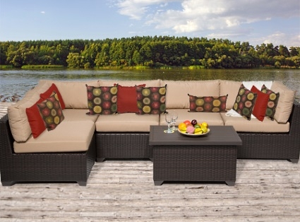 SaferWholesale 2015 Premium 6 Piece Outdoor Wicker Patio Furniture Set