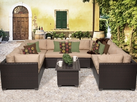 SaferWholesale 2015 Premium 9 Piece Outdoor Wicker Patio Furniture Set