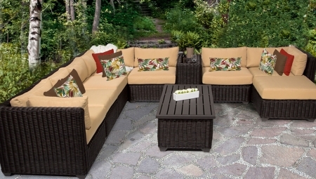 SaferWholesale 2015 Rustic 10 Piece Outdoor Wicker Patio Furniture Set