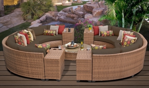 SaferWholesale 2015 Toscano 11 Piece Outdoor Wicker Patio Furniture Set