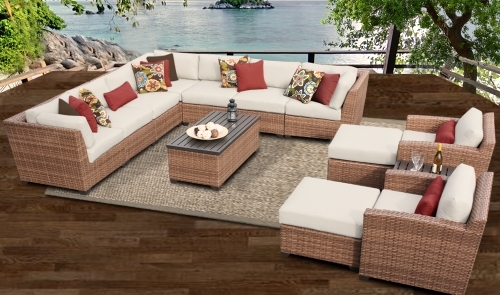 SaferWholesale 2015 Toscano 13 Piece Outdoor Wicker Patio Furniture Set