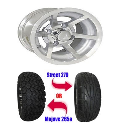 SaferWholesale Lifted Golf Cart Tires and 10