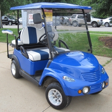SaferWholesale PT Cruiser Custom Club Car Golf Cart - Blue
