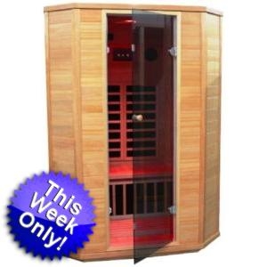 SaferWholesale 2 Person Infrared Sauna with Color Therapy