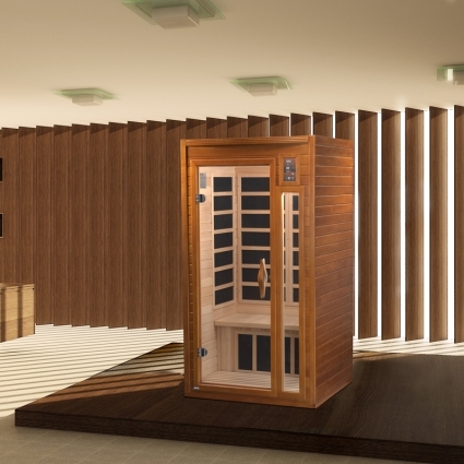 SaferWholesale 1-2 Person Dynamic Spoonbill Sauna with Carbon Heating
