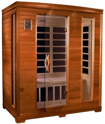 SaferWholesale 3 Person Sauna Dynamic Far Infrared, Modena Edition - MP3 Hook Up