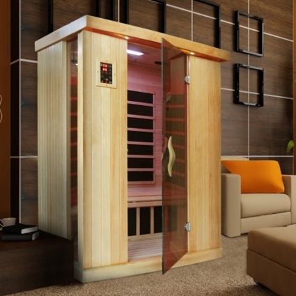 SaferWholesale 2 Person Avocet Low EMF Infrared Sauna with Carbon Heaters