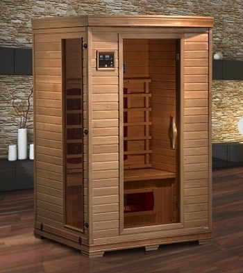 SaferWholesale 2 Person Hemlock Infrared Sauna with 5 Bio Ceramic heaters