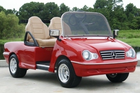 GSI LTZ Convertible Club Car Sports Car Electric Golf Cart
