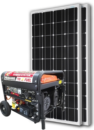 GSI Ultimate Hybrid Power Generator System 5 Source Fuel Option - Solar, Wind, NG, LP & Gas!
