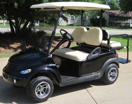 SaferWholesale PT Cruiser Custom Club Car Golf Cart - Black