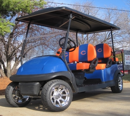GSI Sports Themed 6 Passenger Club Car Limo Golf Cart - Pick Your Own Team
