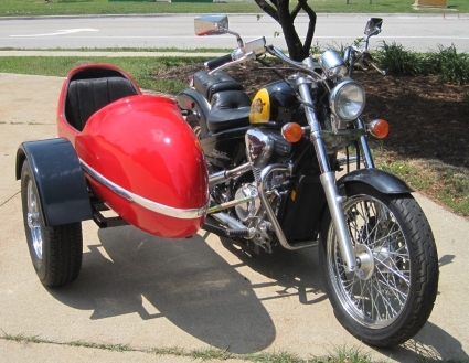 SaferWholesale RocketTeer Side Car Motorcycle Sidecar Kit - All Victory Models