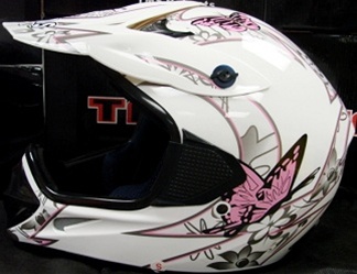 SaferWholesale Adult Butterfly Motocross Helmet (DOT Approved)