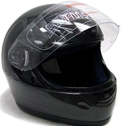 Carbon Fiber Graphic TMS Full Face Motorcycle Helmet (DOT Approved)
