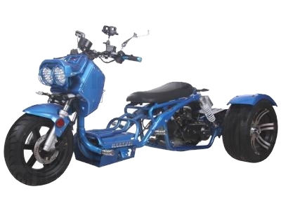 SaferWholesale 50cc Maddog Air Cooled Single Cylinder 4-Stroke Trike Moped Scooter