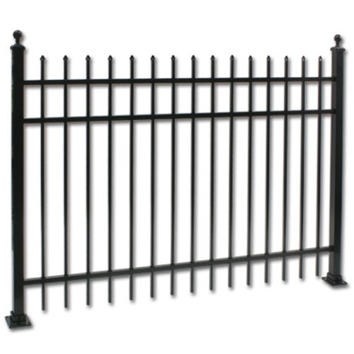 SaferWholesale 100 ft Complete Pool Code Residential Aluminum Fence 5' High Fencing Package