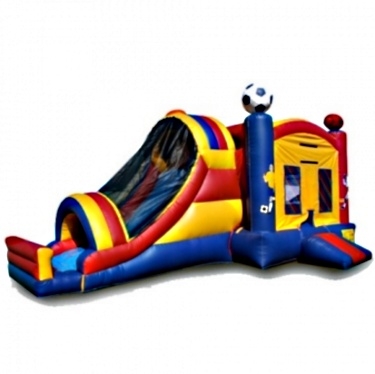SaferWholesale Commercial Grade Inflatable 3in1 Sports Slide Combo Bouncy House