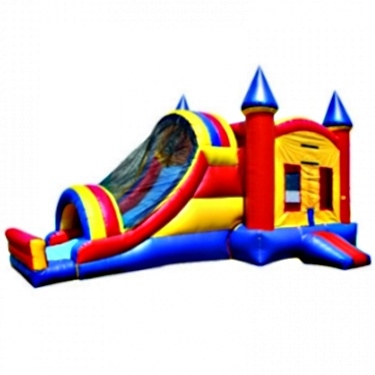 SaferWholesale Commercial Grade Inflatable 3in1 Castle Slide Combo Bouncy House