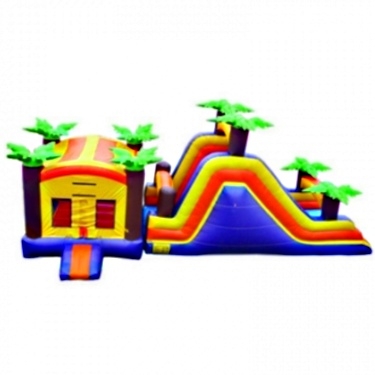 SaferWholesale Commercial Grade Inflatable Tropical Combo Obstacle Course