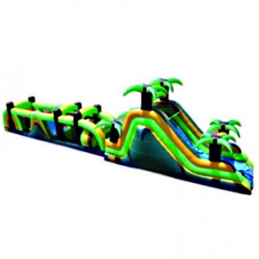 SaferWholesale Commercial Grade Inflatable Rain Forest Obstacle Course