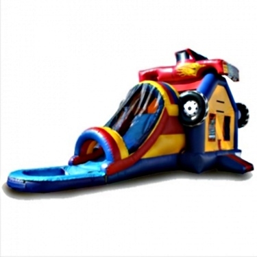 SaferWholesale Commercial Grade Inflatable Monster Truck Water Combo Bouncy House