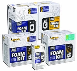 Brand New Sealing Fire Retardant Closed Cell Spray Foam Insulation Kit 600 BF