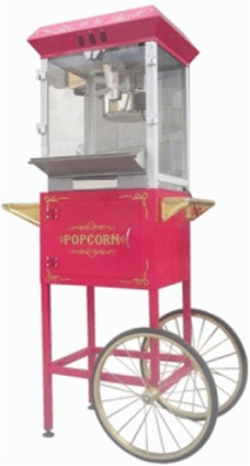 SaferWholesale New 8oz Premium Popcorn Popper Machine with Cart