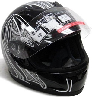 SaferWholesale Adult Motorcycle Full Face Helmet (DOT Approved)