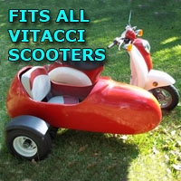 SaferWholesale Vitacci Side Car Scooter Moped Sidecar Kit