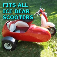 SaferWholesale Ice Bear Side Car Scooter Moped Sidecar Kit