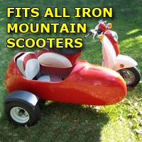 SaferWholesale Iron Mountain Side Car Scooter Moped Sidecar Kit