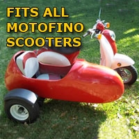 SaferWholesale Motofino Side Car Scooter Moped Sidecar Kit