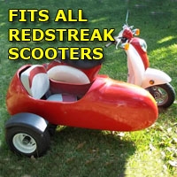 SaferWholesale Redstreak Motors Side Car Scooter Moped Sidecar Kit