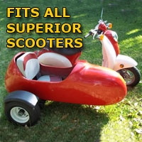 SaferWholesale Superior Side Car Scooter Moped Sidecar Kit