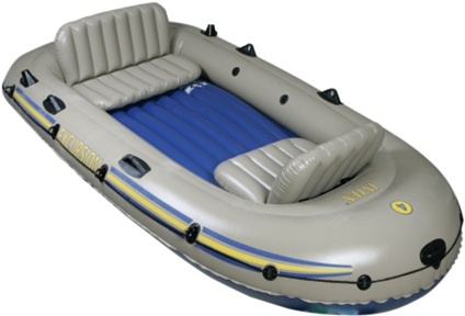 SaferWholesale 4 Person Excursion Inflatable Boat Set