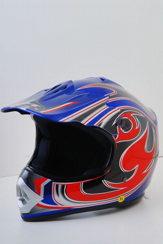 SaferWholesale Blue MotoCross Helmet (DOT Approved) Kids or Adult