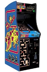 Ms Pacman/Galaga Upright Video Game