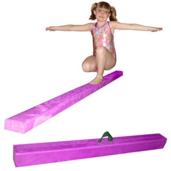 SaferWholesale Purple 12' Gymnastics Folding Beam