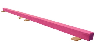 SaferWholesale Pink 12' Gymnastics Balance Low Beam