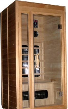 SaferWholesale 1-2 Person Ceramic Sauna with Upgraded Heater System