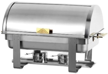 SaferWholesale Commercial Stainless Steel Chafing Dish Food Buffet Warmer w/ Brass Handles