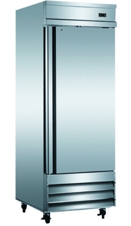 SaferWholesale Stainless Steel Commercial 1 Single Door Stainless Reach In Refrigerator Cooler