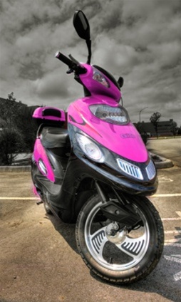 SaferWholesale Pink 500 Watt Electric Trooper Scooter Moped