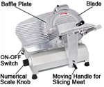 Professional Food Slicer Cheese Meat Cutter with 12" Blade