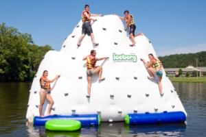 SaferWholesale 14' Iceberg Inflatable Climbing Wall and Water Slide
