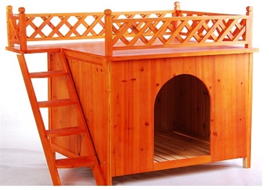 SaferWholesale Raised Wooden Dog House