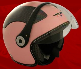 SaferWholesale Adult Pink Open Face Motorcycle Helmet (DOT Approved)